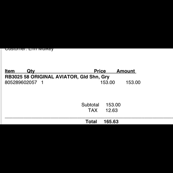 Classic Rayban Aviators - Size 58, Gold/Grey - Picture 3 of 4